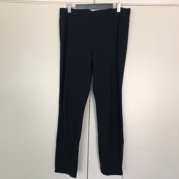 EILEEN FISHER Zipper Cropped Leggings - M - Picture 1 of 5